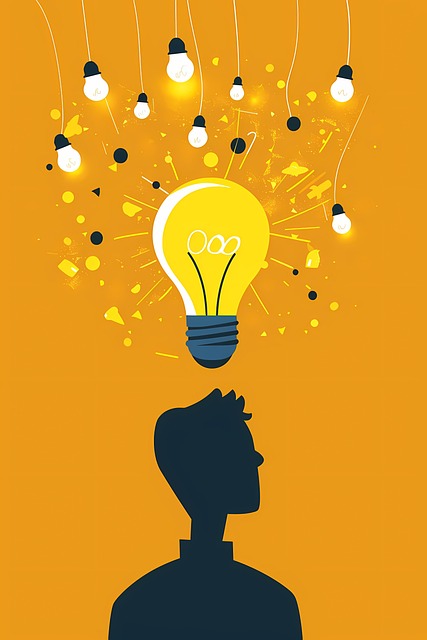 Free ai generated lightbulb idea illustration