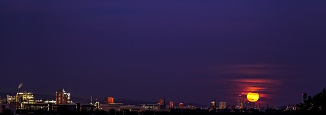 Vollmond, Mond, Nacht, Nachthimmel