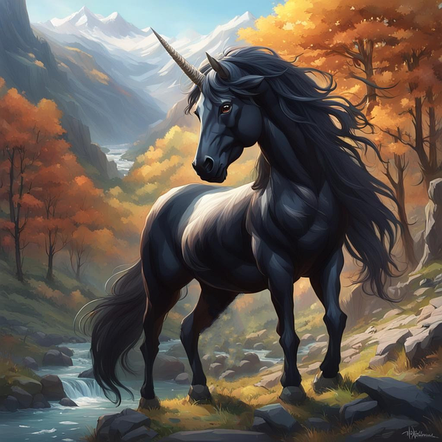 Free ai generated unicorn fantasy illustration