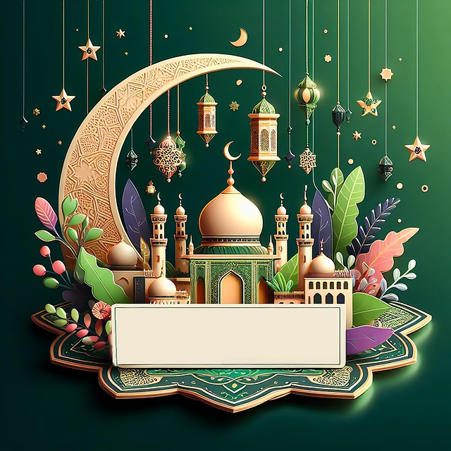 Free mosque ramadan islamic illustration