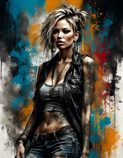 Free ai generated woman artist illustration