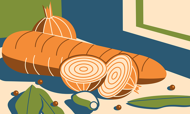 Free onion carrot garlic vector