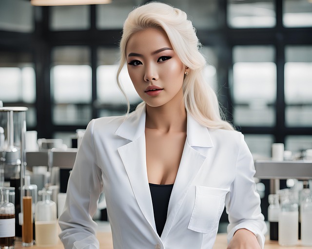 Free ai generated woman scientist illustration