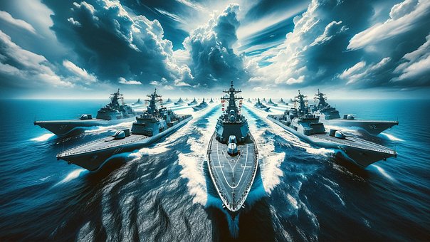 Ai Generado, Oceano, Mar, Buques