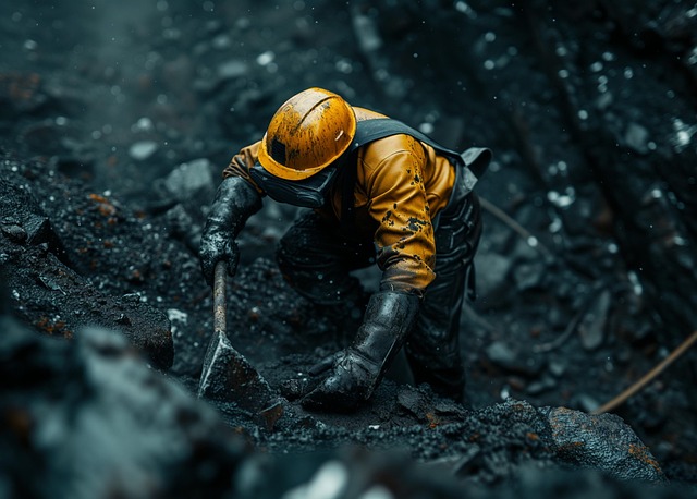 Free ai generated man miner illustration