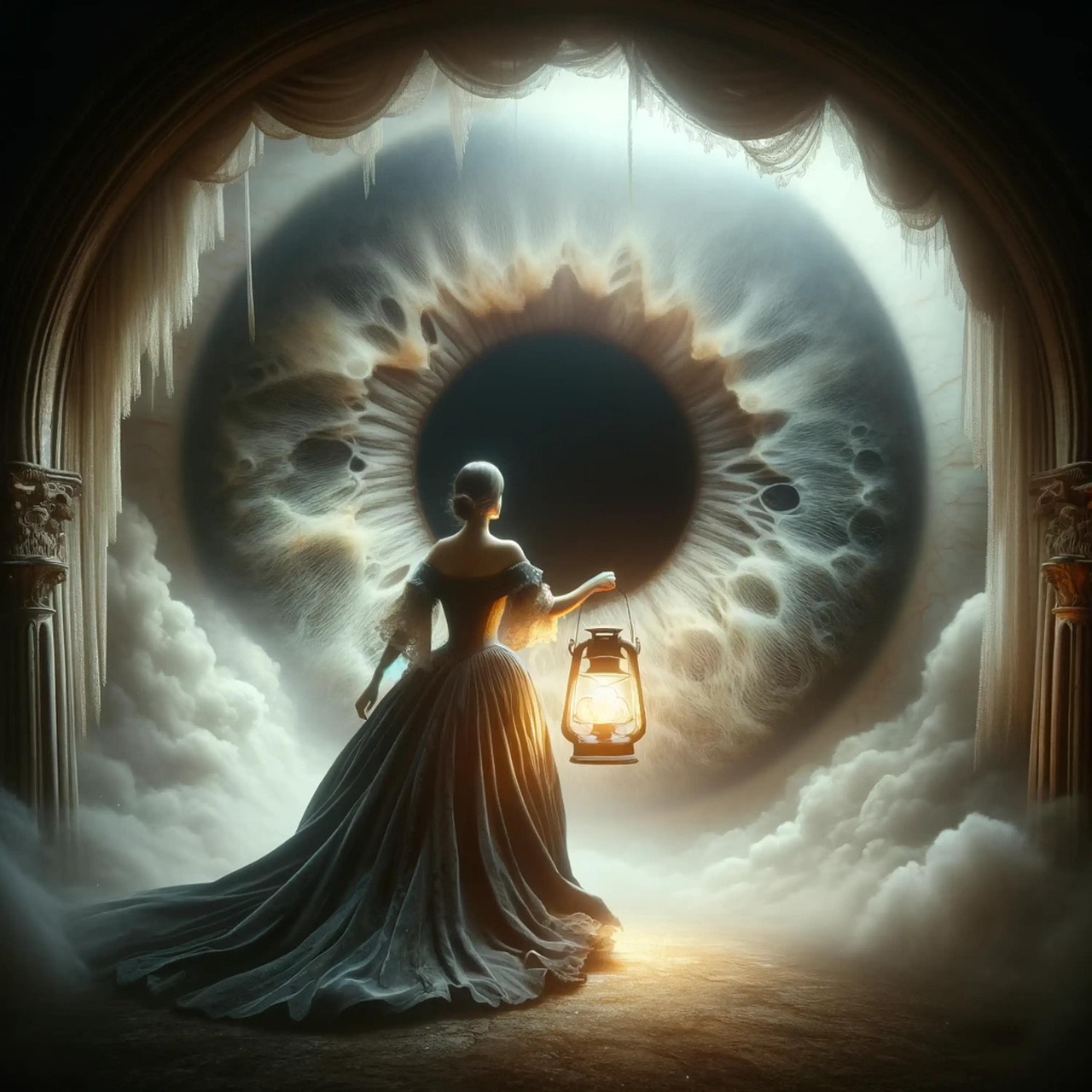 Download free ai generated art of Eye Woman images Free eye woman fantasy illustration