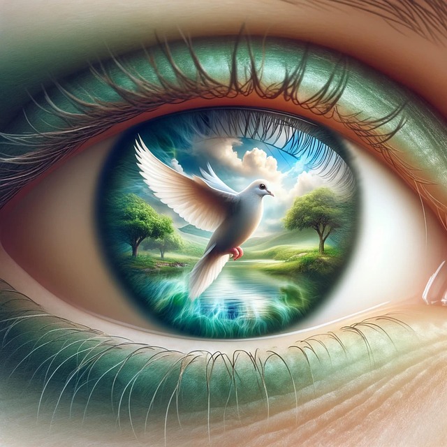 Free bird dove vision illustration