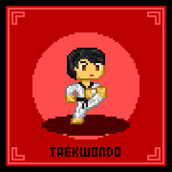 Free Warrior Tae Kwon Do illustration and picture
