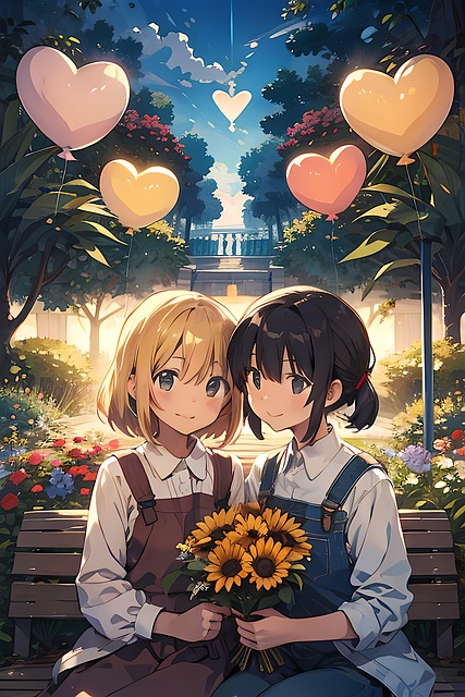 Free ai generated girls young illustration