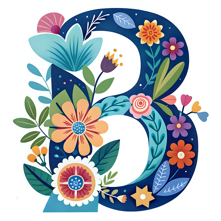 Download Letter, B, Flowers. Royalty-Free Stock Illustration Image ...