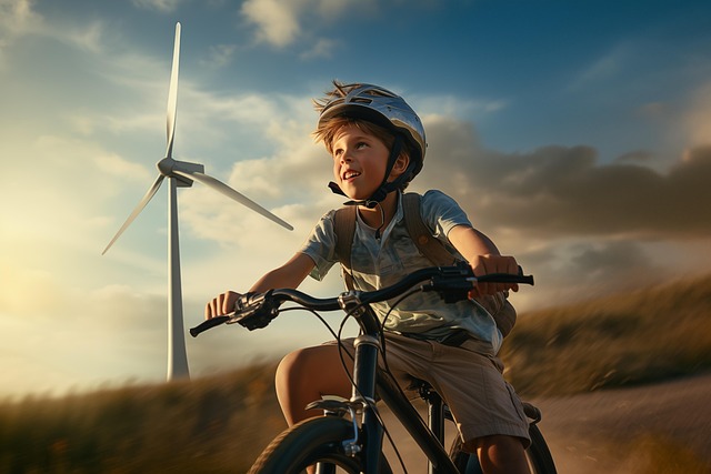 Free ride bike childhood illustration