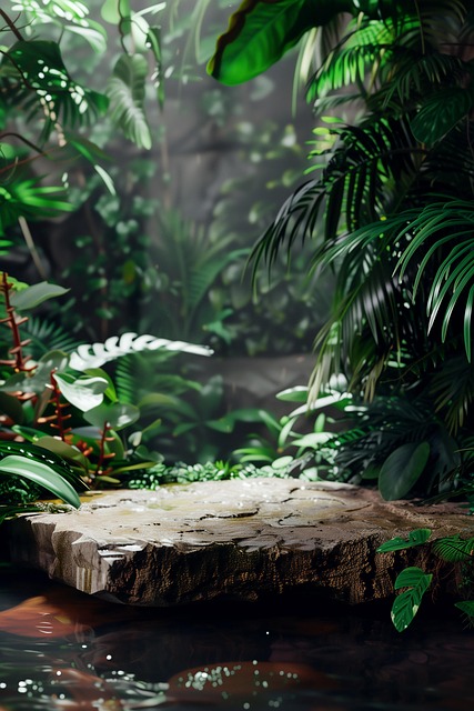 Free ai generated product display stand backdrop illustration