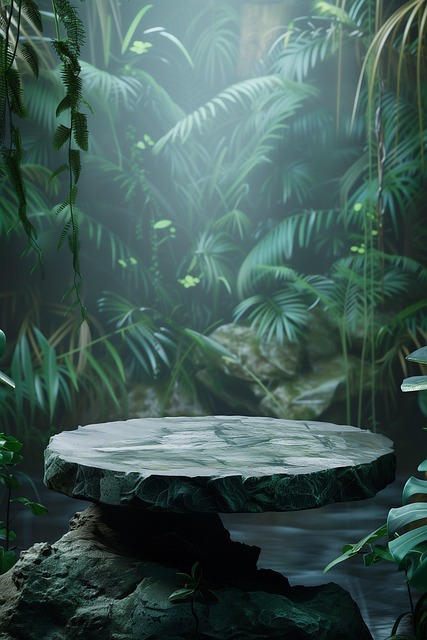 Free ai generated product display stand backdrop illustration