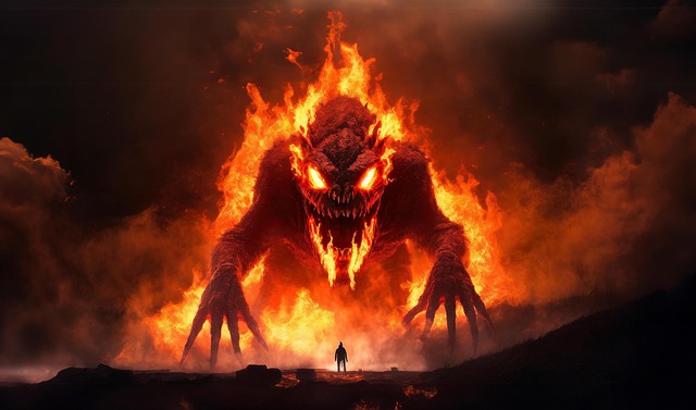 Feuer, Geist, Grusel, Riesig, Drache
