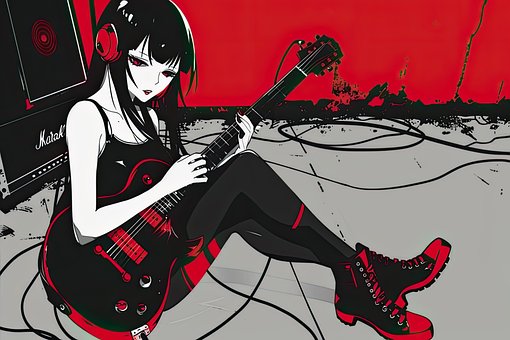 Free Goth Girl illustration and picture