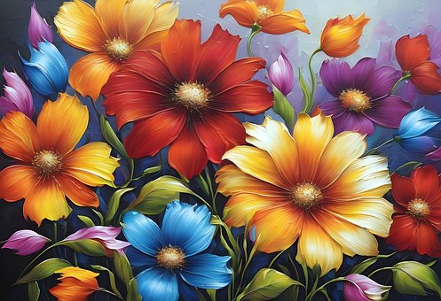 Free Flower Art ai generated image and illustration