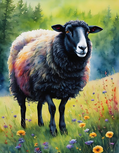 Free Animal Sheep illustration and picture