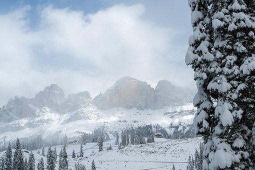 Südtirol, Italien, Dolomiten, Winter