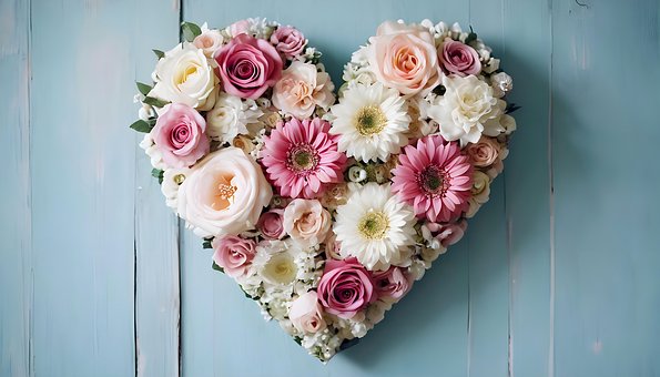 Free Heart Roses illustration and picture