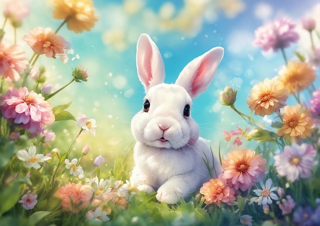 Free rabbit easter easter bunny illustration