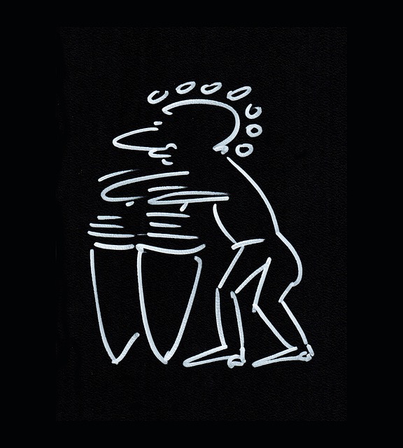 Drum, Cartoon, Bühne, Konzert, Heavy