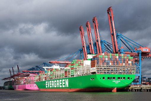 Containerschepen, Haven, Schepen