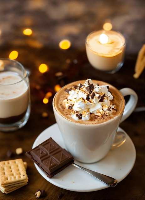 Free drink restaurant chocolate illustration