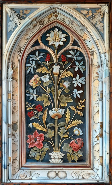 Free ai generated castle window illustration