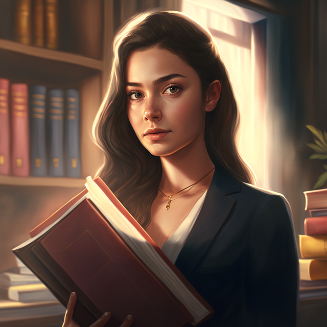 Free ai generated woman research illustration