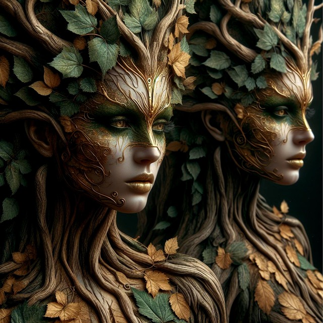 Elf, Baum Geist, Natürlicher Geist, Pose