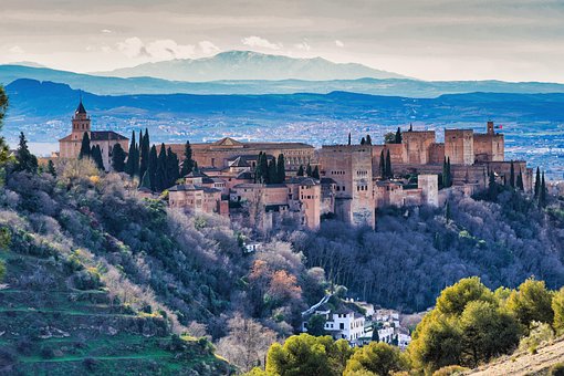 Alhambra, Granada, Andalusië, Spanje