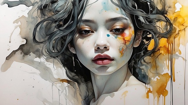 Free ai generated woman beauty illustration