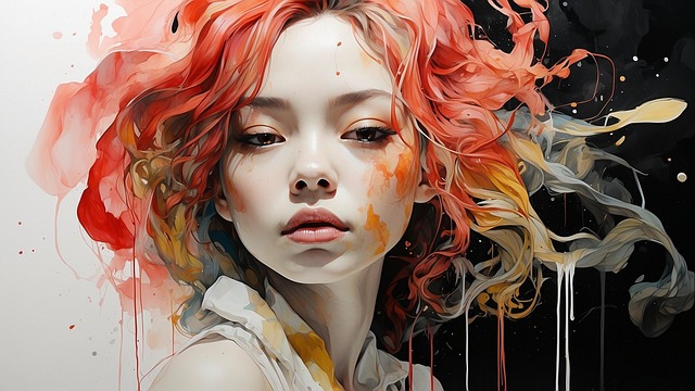 Free ai generated woman beauty illustration