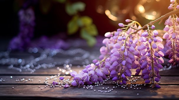 Wisteria, Květ, Fialové Květy, Příroda