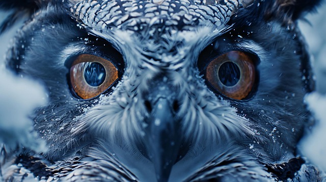 Free ai generated owl eyes illustration