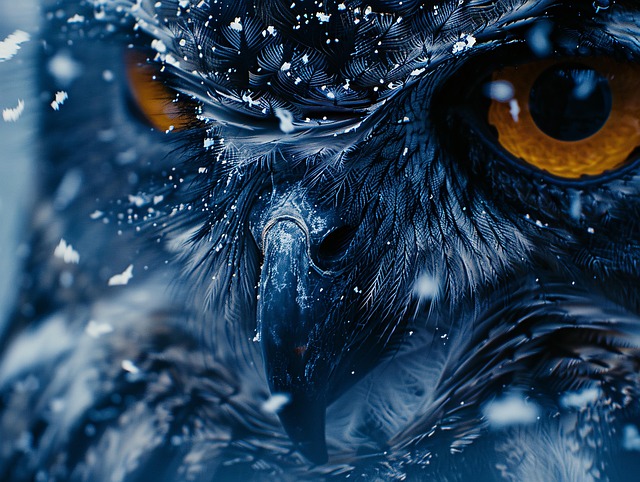Free ai generated owl eyes illustration