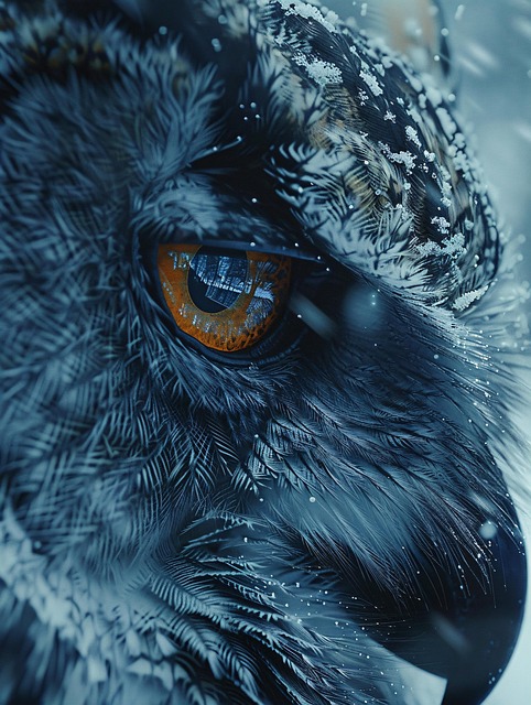 Free ai generated owl eyes illustration