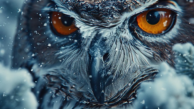 Free ai generated owl eyes illustration