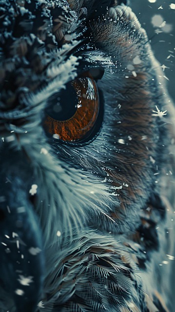 Free ai generated owl eyes illustration