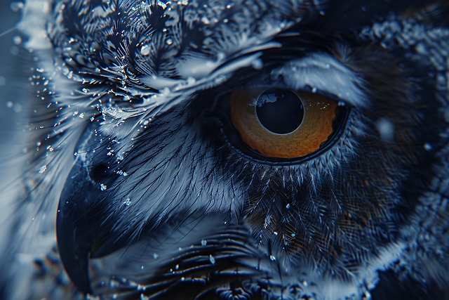 Free ai generated owl eyes illustration