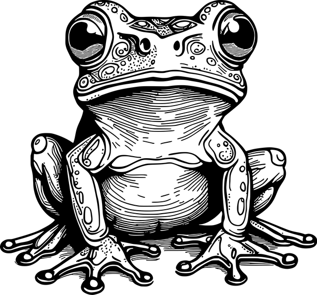 Frosk, Dyr, Strekbilder, Amfibier, Natur