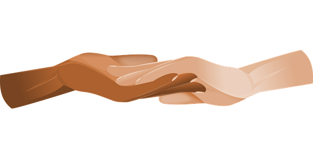 Free hands outstretched hands hand shake vector