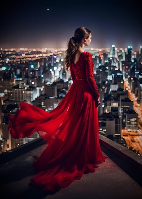 Free ai generated woman city illustration