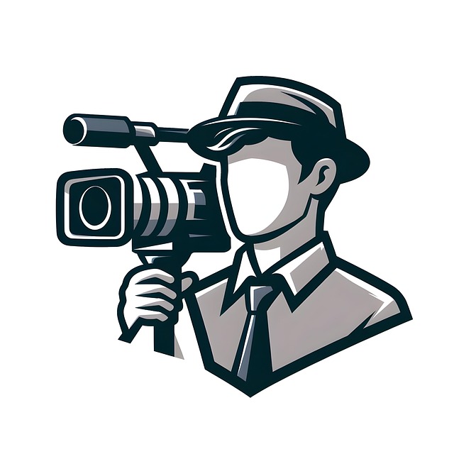 Free ai generated videographer camera illustration