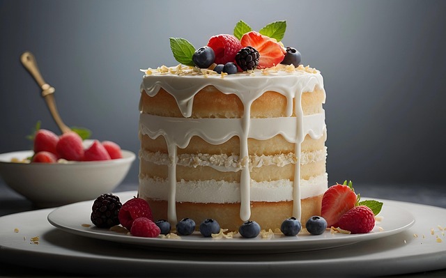 Free ai generated chocolate cake illustration