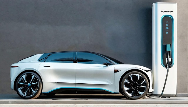 Free ai generated e car electric car illustration