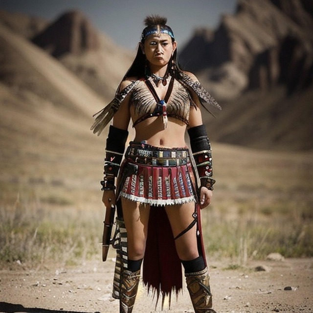 Tradicional, Nativo, Americano, Mulher