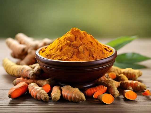 Free ai generated turmeric spice illustration
