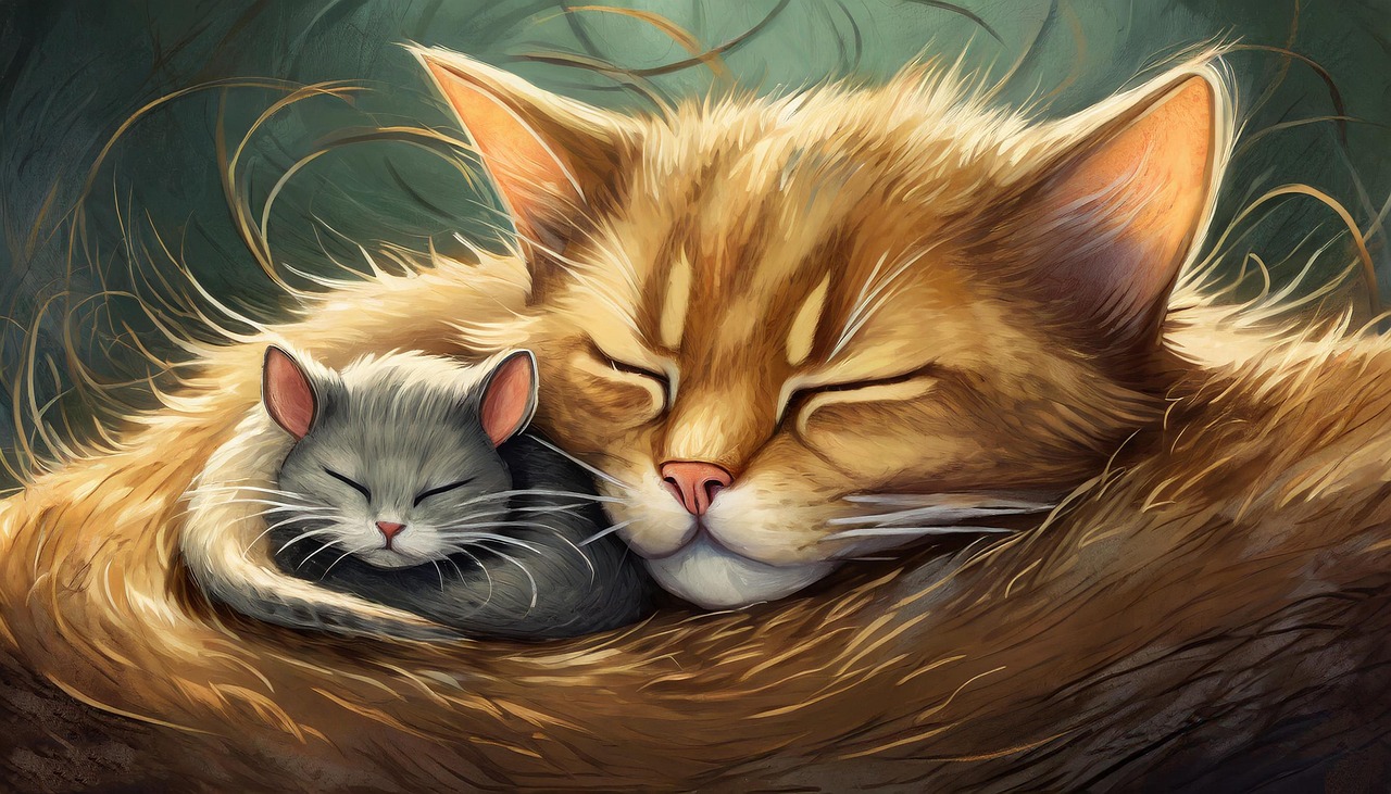 Download free HD stock image of Ai Generated Cat Free ai generated cat feline illustration