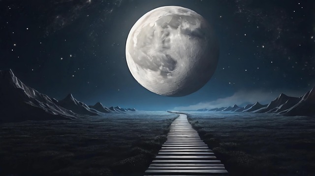 Ai Generado, Luna, Ruta, La Carretera